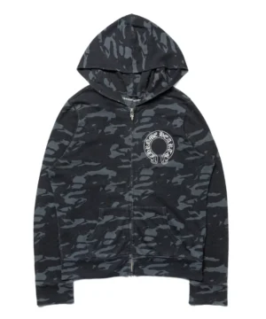 Chorme Hearts Horseshoe Camo Hood Zip Up