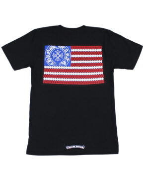 Chrome Hearts American Flag Black T-Shirt