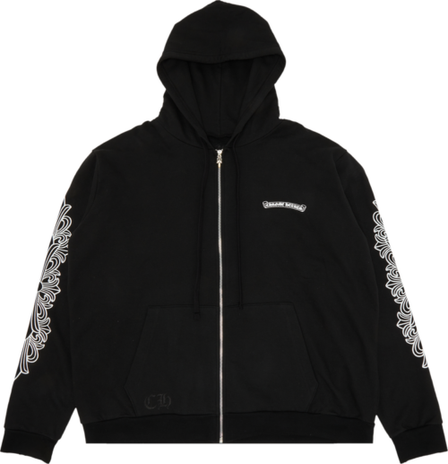 Chrome Hearts Aspen Excluisve Zip Up Hoodie – Black