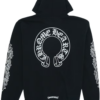 Chrome Hearts Horse Shoe Floral Hoodie – Black