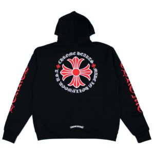 Chrome Hearts Made In Hollywood Plus Cross Zip Up Hoodie – Black