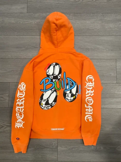 Chrome Hearts Matty Boy Link & Build Hoodie – Orange