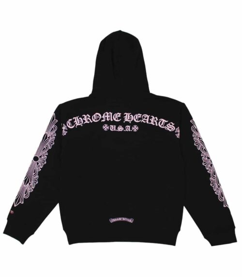 Chrome Hearts Matty Boy Shoulder Logo Hoodie -Black