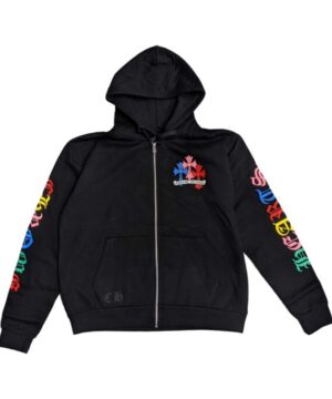 Chrome Hearts Multi Color Cross Cemetery Hoodie