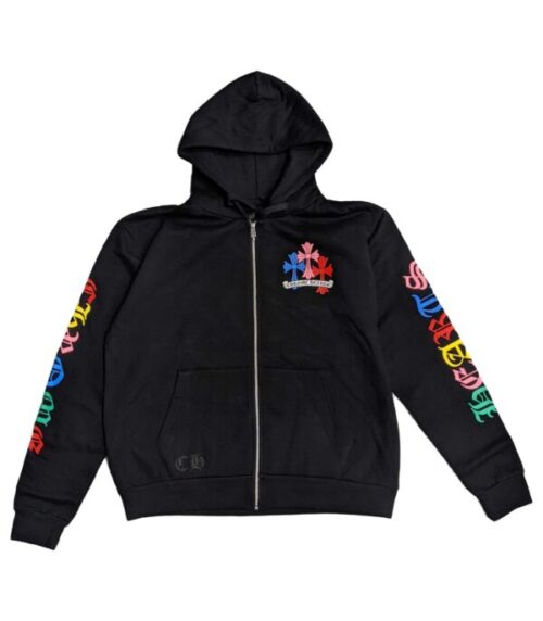 Chrome Hearts Multi Color Cross Cemetery Hoodie