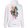 Chrome Hearts Multi Color Cross Hoodie – White