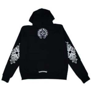 Chrome Hearts Single Floral T Logo Zip Up Hoodie