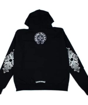 Chrome Hearts Single Floral T Logo Zip Up Hoodie