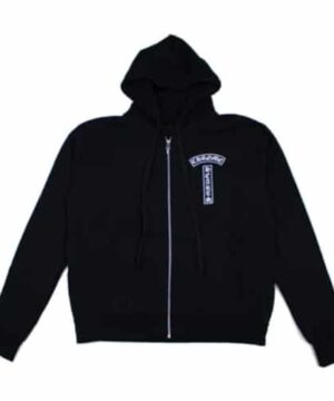 Chrome Hearts Single Floral T Logo Zip Up Hoodie