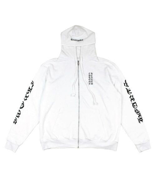 Chrome Hearts Vertical Logo FU Hood Zip Up Hoodie