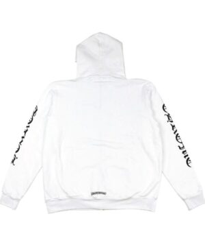 Chrome Hearts Vertical Logo FU Hood Zip Up Hoodie