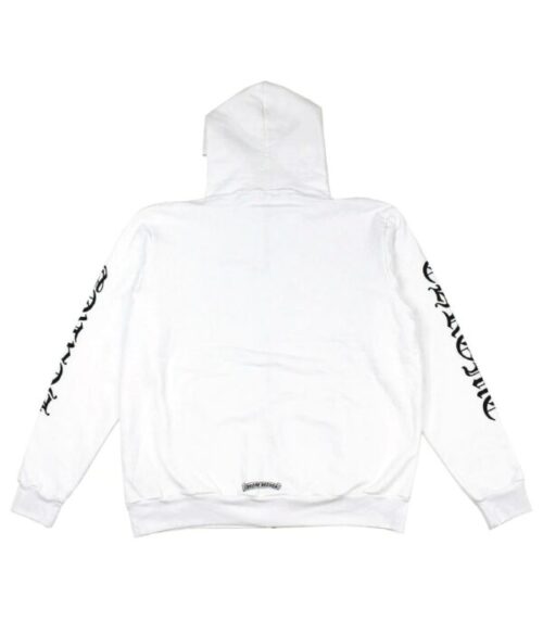 Chrome Hearts Vertical Logo FU Hood Zip Up Hoodie