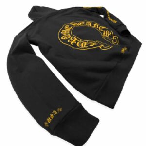 Chrome Hearts Yellow Hoodie – Black