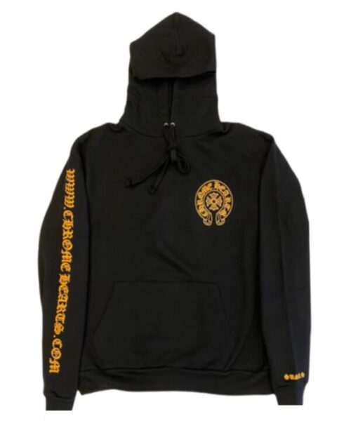 Chrome Hearts Yellow Hoodie – Black