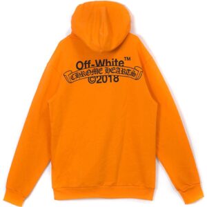 Off-White x Chrome Hearts 2018 Orange Hoodie