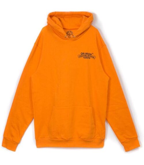 Off-White x Chrome Hearts 2018 Orange Hoodie