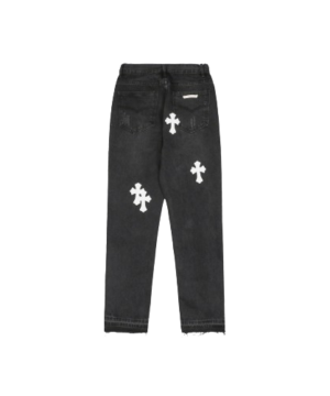 CHROME HEARTS DENIM CROSS BLACK-WHITE