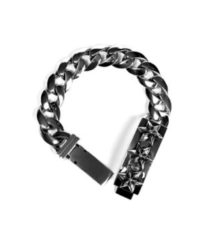 Chrome Hearts 6 Sided Star ID Bracelet