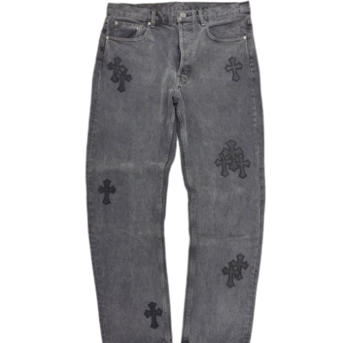 Chrome Hearts Denim Black Washed Jeans