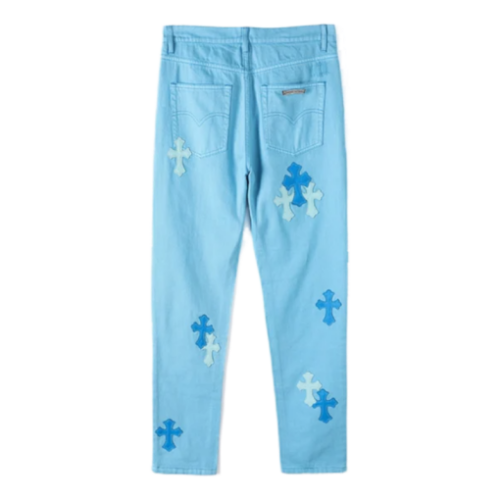 Chrome Hearts Denim Light Blue Jeans