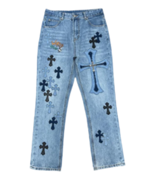 Chrome Hearts Denim Words Jeans