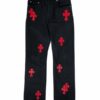 Chrome Hearts Levi’s Red Cross Patch Jeans – Black