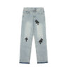 Chrome Hearts Light Blue Jeans