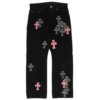 Chrome Hearts Multi Color Cross Jeans