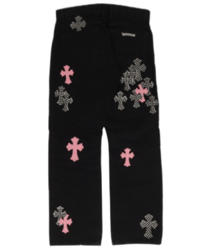 Chrome Hearts Multi Color Cross Jeans