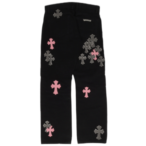 Chrome Hearts Multi Color Cross Jeans