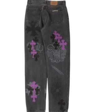 Chrome Hearts Online Exclusive Levi’s Cross Patch Stencil Jeans