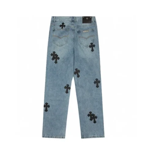 Lemandik Straight Leg Jeans Cross Patch